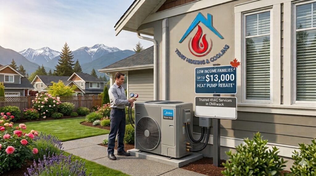 Heat pump installation in Chilliwack, BC